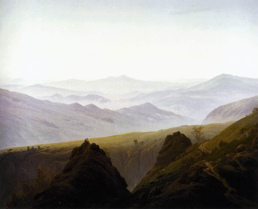 Caspar David Friedrich Morning in the Mountains